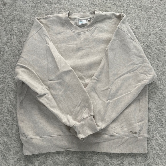 TNA Artitzia Cozy Fleece Boyfriend Fit Perfect Crew Sweatshirt Size L - Picture 1 of 5